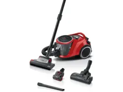 Bosch BGC41Pet Serie 6, ProAnimal Bodenstaubsauger ohne Beutel (72 dB(A), maximale Leistung: 600 Watt, Rot)