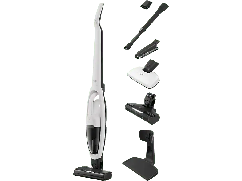 AEG hygienic 5000 AS52H212XN Akku Staubsauger (0,3 l, Akkulaufzeit: bis zu 50 Minuten, Weiß)