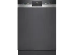 Siemens SN53ES06VE iQ300 Geschirrspüler (integrierbar, Besteckschublade, 598 mm breit, 44 dB(A), B, Gebürsteter Stahl)