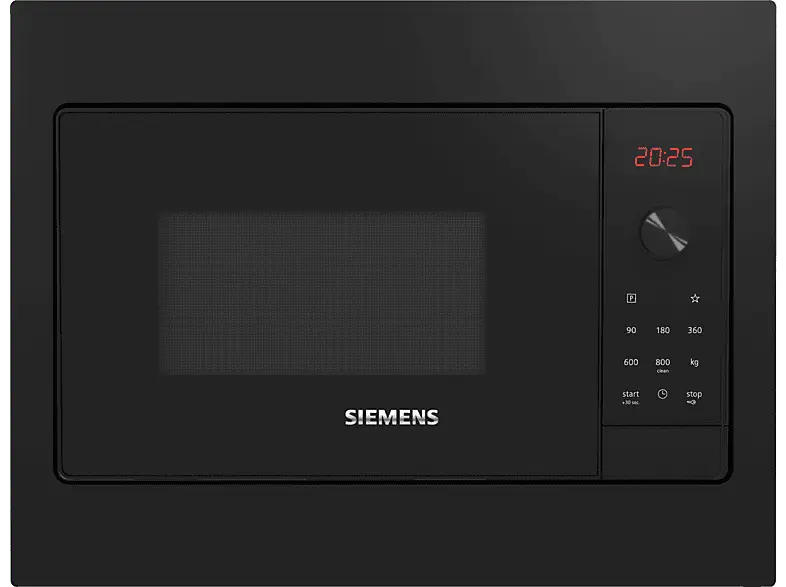 Siemens BF523LMB3 Mikrowelle (800 Watt, Einbaugerät, 20 l, Schwarz)