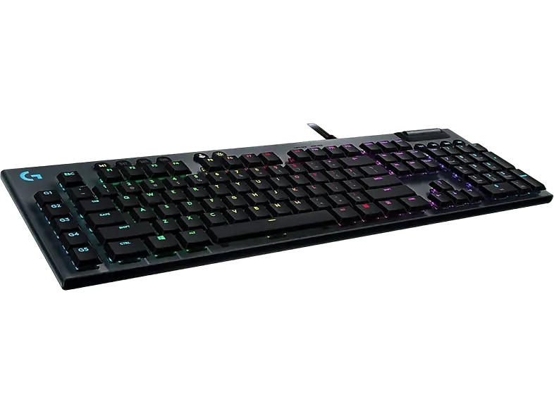 LOGITECH Gaming Tastatur G815 Lightspeed, mechanisch, GL Tactile, Lightsync RGB, USB, Schwarz