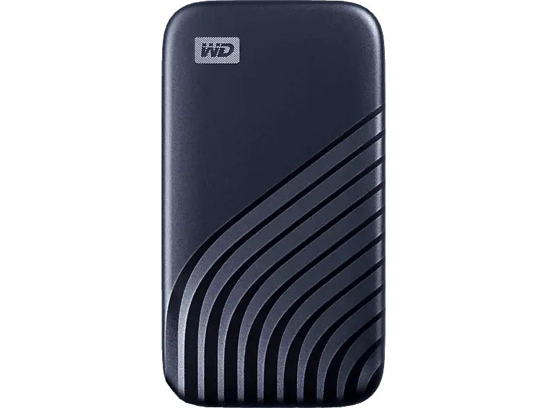 Western Digital 2TB WD My Passport SSD externe USB-C USB 3.2 Gen 2 (Externes NVMe Solid-State bis zu 1050 MB/s, Sturzfest Meter - blau); Festplatte