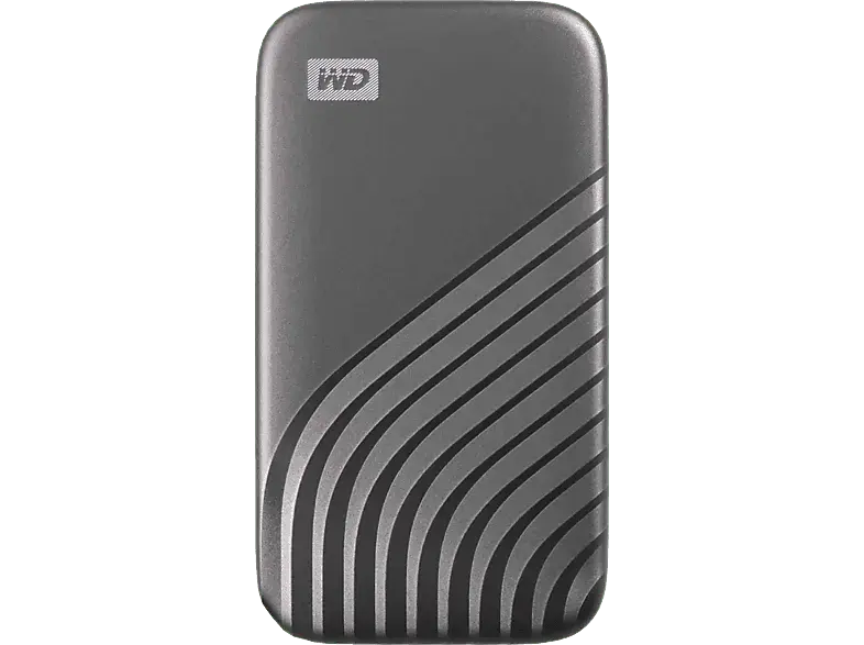 Western Digital 2TB WD My Passport SSD externe USB-C USB 3.2 Gen 2 (Externes NVMe Solid-State bis zu 1050 MB/s, Sturzfest Meter - Space-Grau); Festplatte