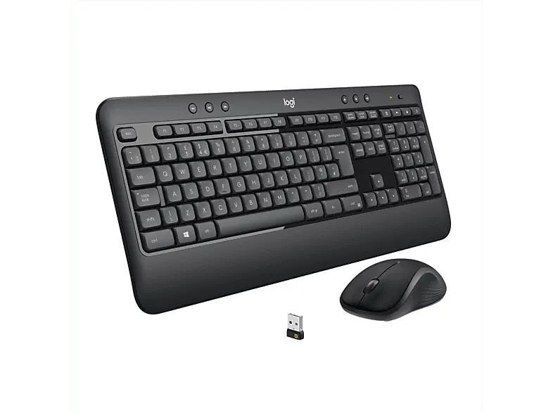 LOGITECH MK540 Tastatur-Maus-Kombination, kabellos, 3 Jahre Batterielaufzeit, Für PC, Laptop, Schwarz; Tastatur + Maus