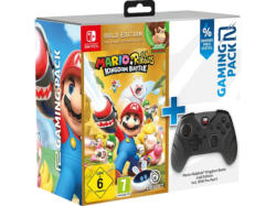 ready2Gaming Nintendo Switch Mario & Rabbids Kingdom Battle (Gold) + Pro Pad X; Controller