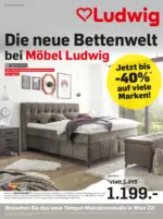 Möbel Ludwig Möbel Ludwig: Die neue Bettenwelt bei Möbel Ludwig - gültig bis 23.11.2024 - bis 23.11.2024