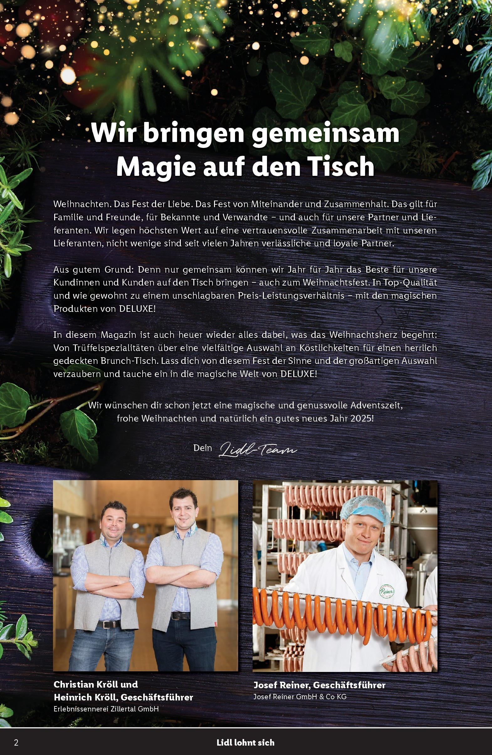 Lidl Flugblatt 07.11.2024 | WEIHNACHTEN | Seite: 2 | Produkte: Tisch