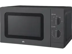 ok. OMW 2023 B Solo Mikrowelle (700 Watt, Freistehend, 20 l, Schwarz)