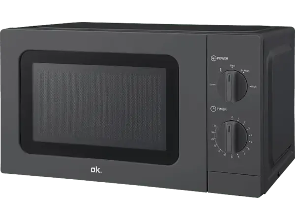 ok. OMW 2023 B Solo Mikrowelle (700 Watt, Freistehend, 20 l, Schwarz)