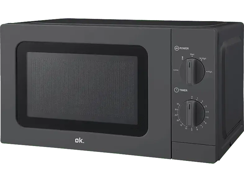 ok. OMW 2023 B Solo Mikrowelle (700 Watt, Freistehend, 20 l, Schwarz)