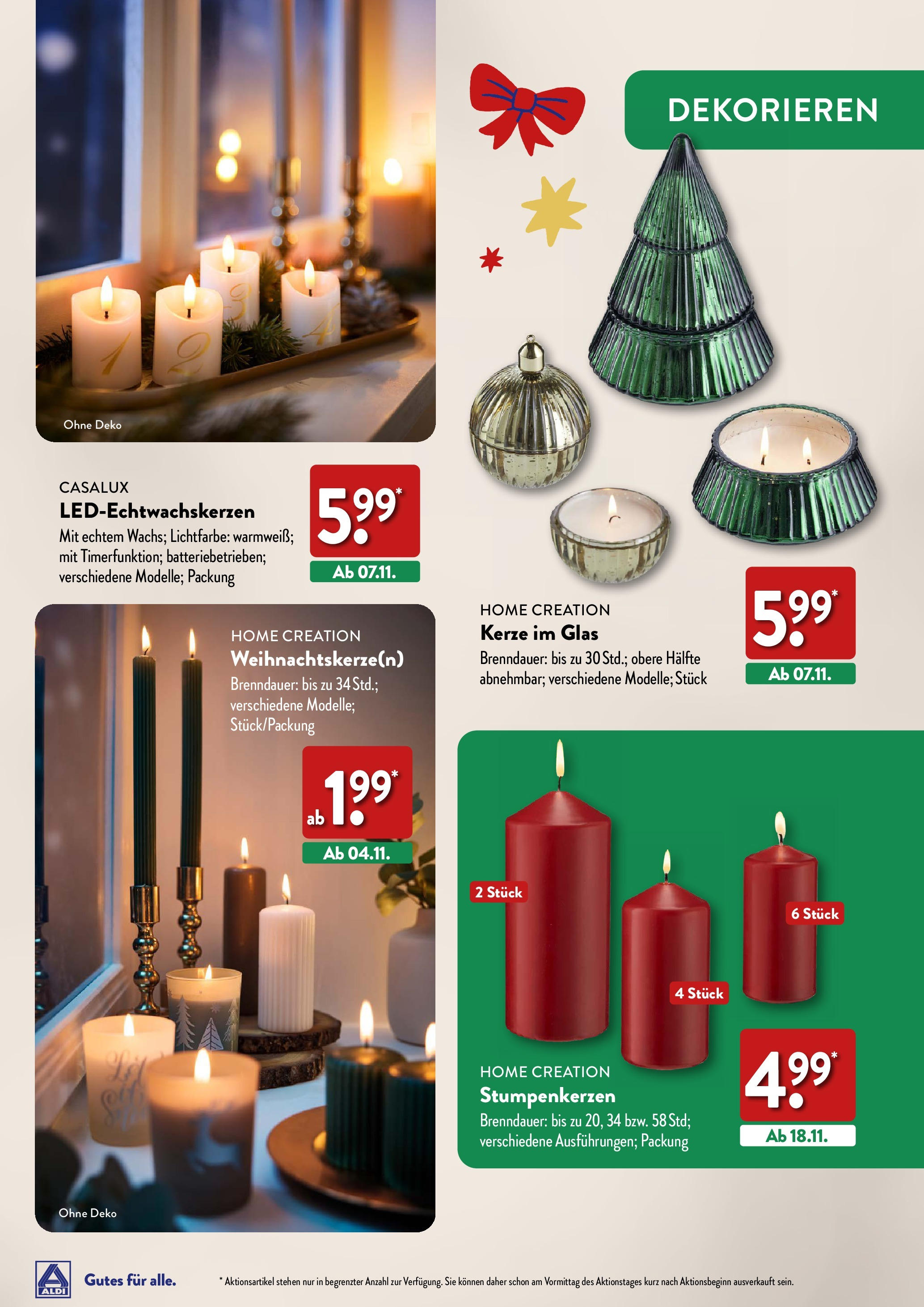 Aldi Weihnachten Deko und Geschenke - Hildburghausen, Coburger Straße 2 (ab 17.10.2024) » Angebote Online | Seite: 13 | Produkte: Home creation