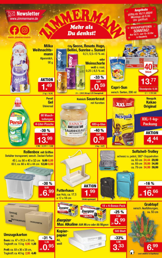 Zimmermann Sonderposten ≫ Alle Prospekte online Nordwest Prospekte