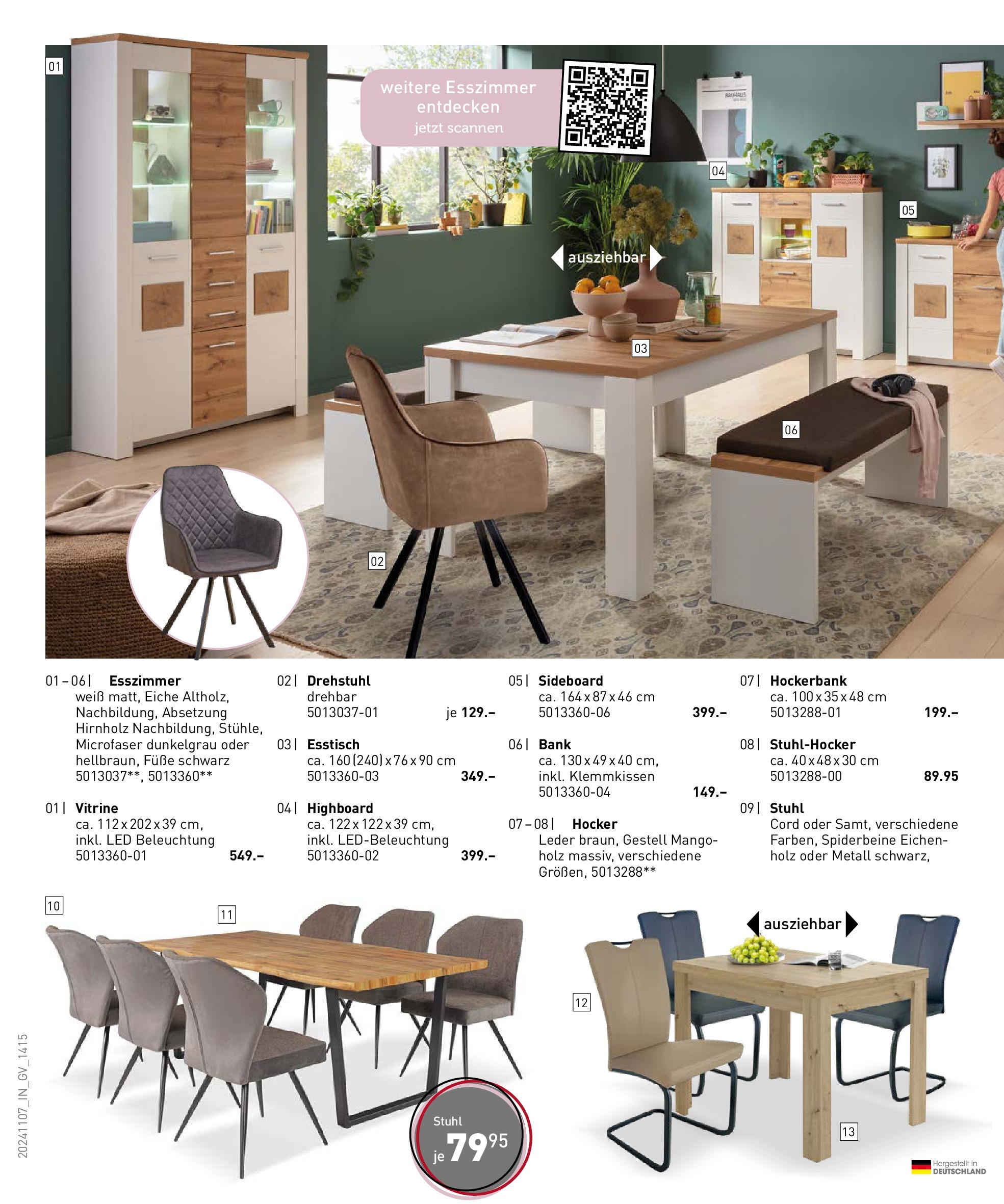 Möbel Martin Lässiger Big-City-Style (ab 07.11.2024) zum Blättern | Seite: 14 | Produkte: Hocker, Esstisch, Stuhl, Mango