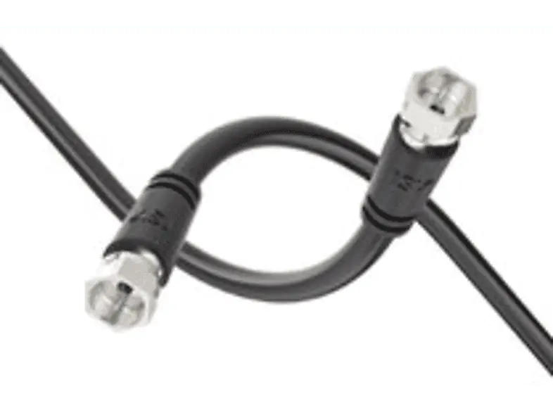 ISY ISA-9007 SAT Kabel, 90 db, 3 Meter, schwarz