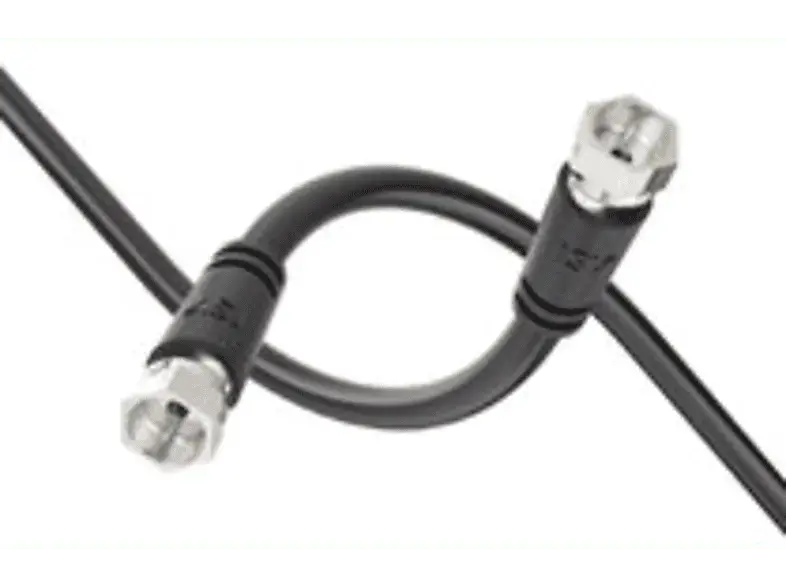 ISY ISA-9007 SAT Kabel, 90 db, 3 Meter, schwarz