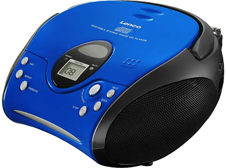 Lenco SCD24 CD-Radio, blau/schwarz