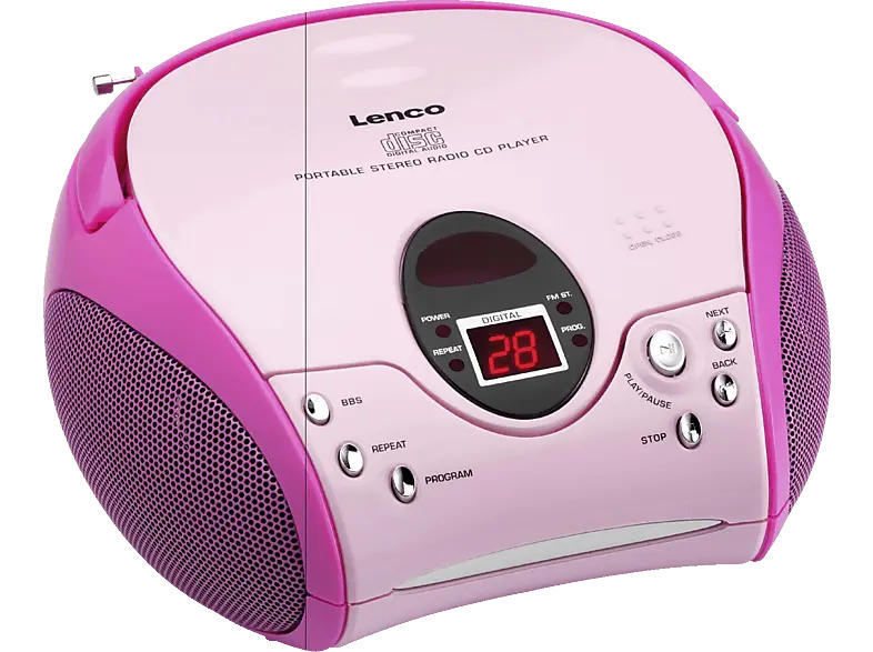 Lenco CD Radio SCD24, pink