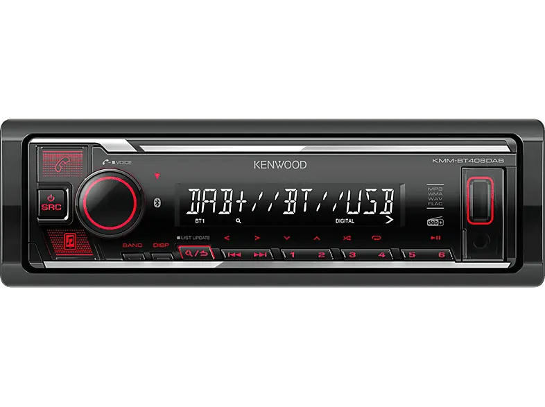 Kenwood Autoradio KMM-BT408DAB Digital Media Receiver mit DAB+ und Bluetooth