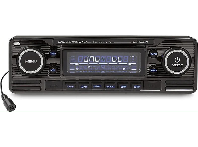 Caliber RMD120DAB-BT/B DAB+Retrodesign Autoradio mit Bluetooth, SD Kartenslot, USB