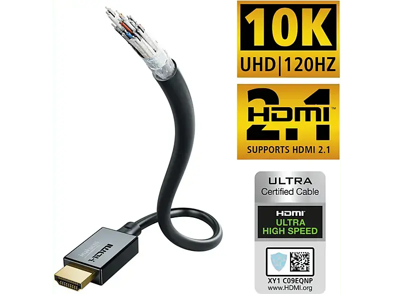 INAKUSTIK Star Ultra High Speed HDMI Kabel 2.1, 2m