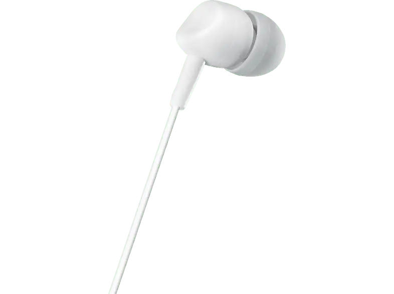 Hama 00184140 Kopfhörer "Kooky", In-Ear, Mikrofon, Kabelknickschutz, Weiß