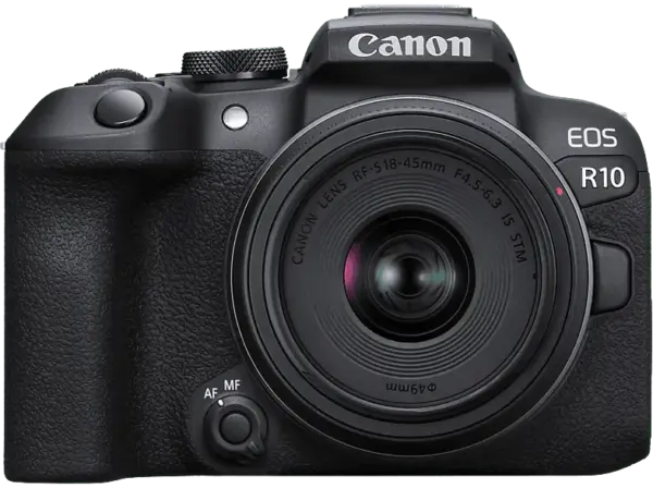 Canon Systemkamera EOS R10 mit Objektiv RF-S 18-45mm f4.5-6.3 IS STM