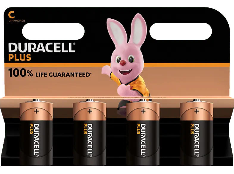 Duracell C Plus Batterie, 4er Pack