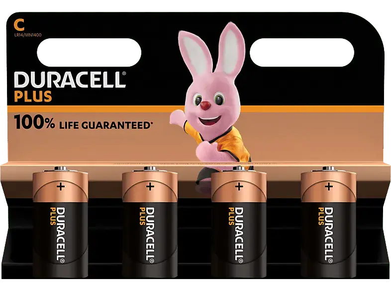 Duracell C Plus Batterie, 4er Pack