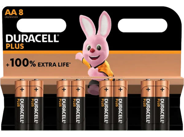 Duracell AA Plus Batterie, 8er Pack