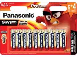 Panasonic AAA Batterien LR03PPG/10BW 6+4 Angry Birds Mikro 1.5V