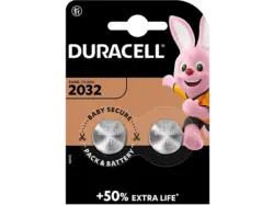 Duracell 2032 Lithium Knopfbatterie, 2er Pack (DL2032/CR2032); Knopfzelle