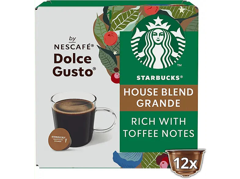 Starbucks Kaffeekapsel Grande House Blend (10 Stk., Kompatibles System: Nescafé Dolce Gusto); Kaffeekapseln 12 Stück (für Dolce Gusto®)