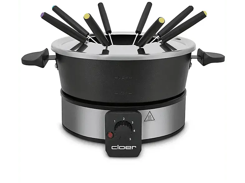 Cloer 6679 Fondue Set Edelstahl