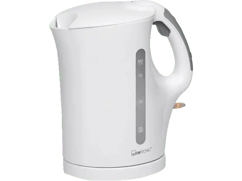 Clatronic WK 3445 Wasserkocher (Weiß, 1.7 Liter, 2,200 Watt)