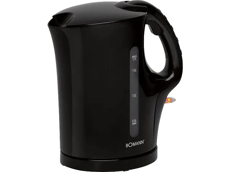 Bomann WK 5011 CB Wasserkocher (Schwarz, 1.7 Liter, 2200 Watt)