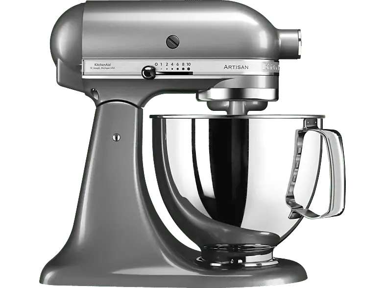 Kitchen Aid 4.8l Küchenmaschine Artisan 5KSM 125ECU Kontur-Silber