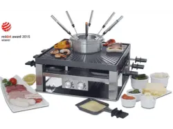 SOLIS Raclette Combi-Grill 3in1 (977.21) 3 in 1 (in Edelstahl, für , 2000 Watt); Combi-Grill 3 in 1
