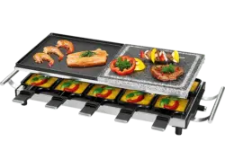 Profi Cook Raclette-Grill 2 in 1 PC-RG 1144 edelstahl Raclette (in Edelstahl, für , 1700 Watt)