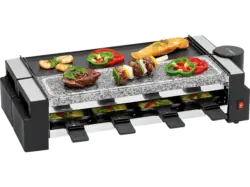 Clatronic RG 3678 Raclette (in Schwarz, für 8 Personen, 1200 Watt)