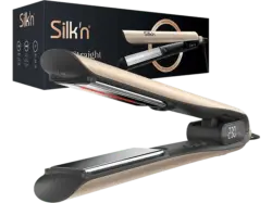 Silk'n SIS1PE1001 SilkyStraight Infrarot-Glätteisen (Titanium, Temperaturstufen: 12, Gold)