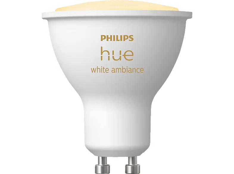 Philips Hue White Ambiance GU10 Einzelpack 230lm; LED Lampe