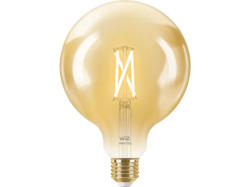 Philips WiZ Smarte Lampe G125, Wi-Fi, 50W, E27, 640lm, Filament, Kugelform (78681600); LED Lampe