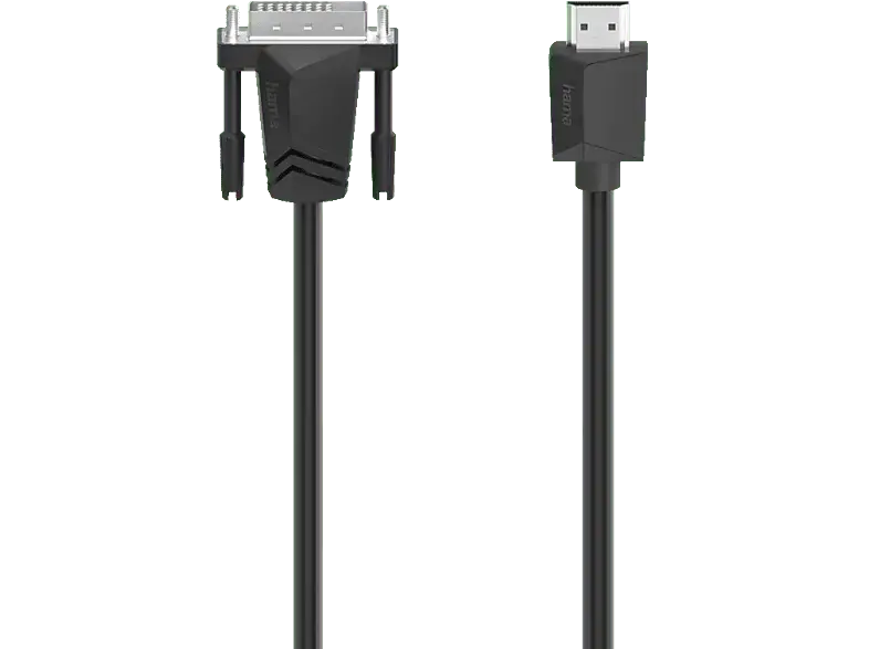 HAMA 00200716 Video-Kabel, DVI-Stecker auf HDMI™-Stecker, Ultra-HD 4K, 3,00 m; Kabeladapter