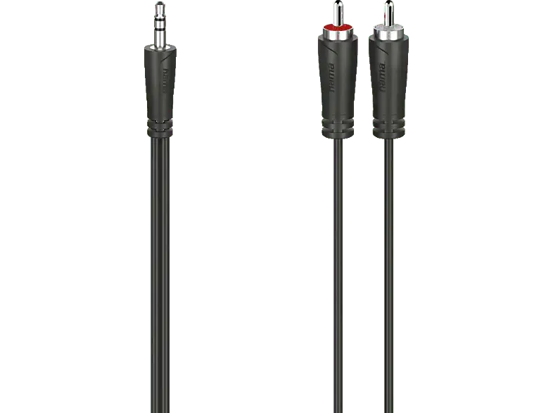 HAMA Audio-Kabel, 3,5-mm-Klinken-Stecker - 2 Cinch-Stecker, Stereo, 5,0 m