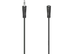 HAMA Audio-Verlängerungskabel, 3,5-mm-Klinken-Stecker - Kupplung, Stereo, 3,0 m