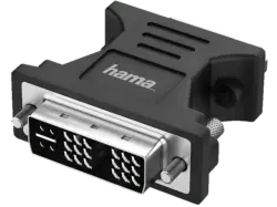 HAMA 200340 Video-Adapter, DVI-Stecker - VGA-Buchse, Full-HD 1080p; DVI/VGA-Adapter