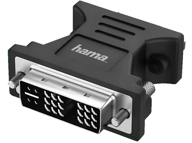 HAMA 200340 Video-Adapter, DVI-Stecker - VGA-Buchse, Full-HD 1080p; DVI/VGA-Adapter