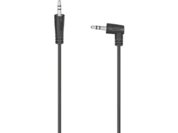 HAMA 200723 Audio-Kabel, 3,5-mm-Klinken-St. 90° - 3,5-mm-Klinken-St., Stereo, 1,5 m; Klinken Verbindungskabel