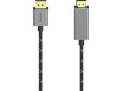 HAMA 200506 Video-Kabel, DisplayPort-St. - HDMI™-St., Ultra-HD 4K@60Hz, Alu, 1,50 m