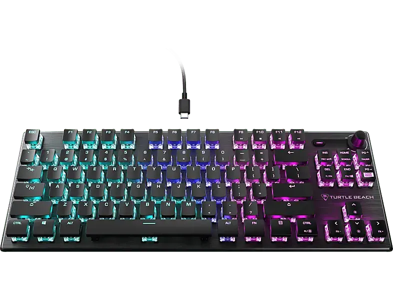 Turtle Beach Vulcan TKL Gaming Tastatur, Linear, Titan Mechanisch, USB, qwerzt, Schwarz